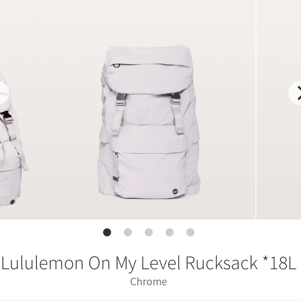 Lululemon on my level rucksack 18L